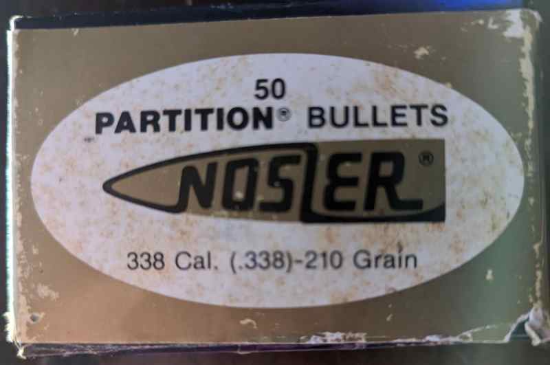 Nosler Partition 338 Lapua 210GR. (50 RDS)