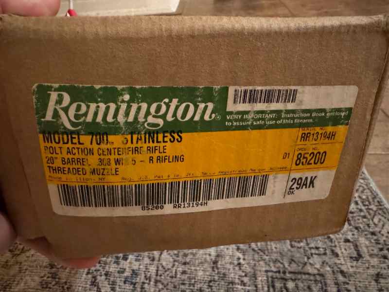 Remington 700 308 20” 5R