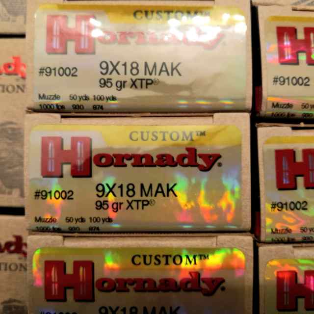 Hornady 9x18 Makarov ammo