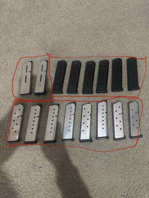 16 count of 1911 8 round mags .45acp