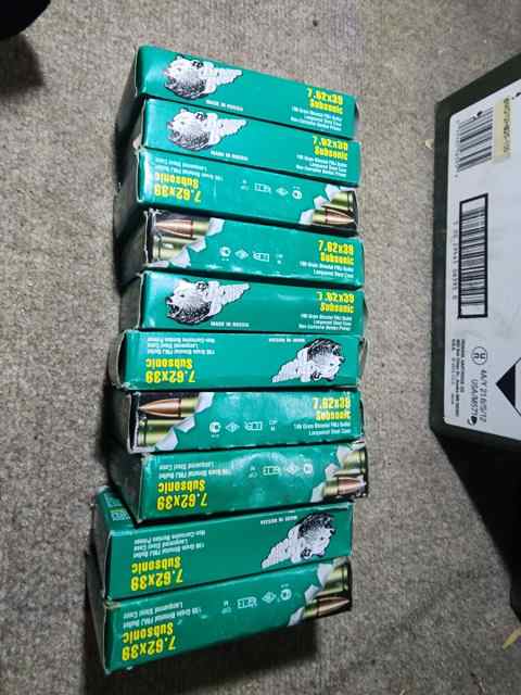 WTS: 200 Rnds 7.62x39  Brown Bear Subsonic Ammo