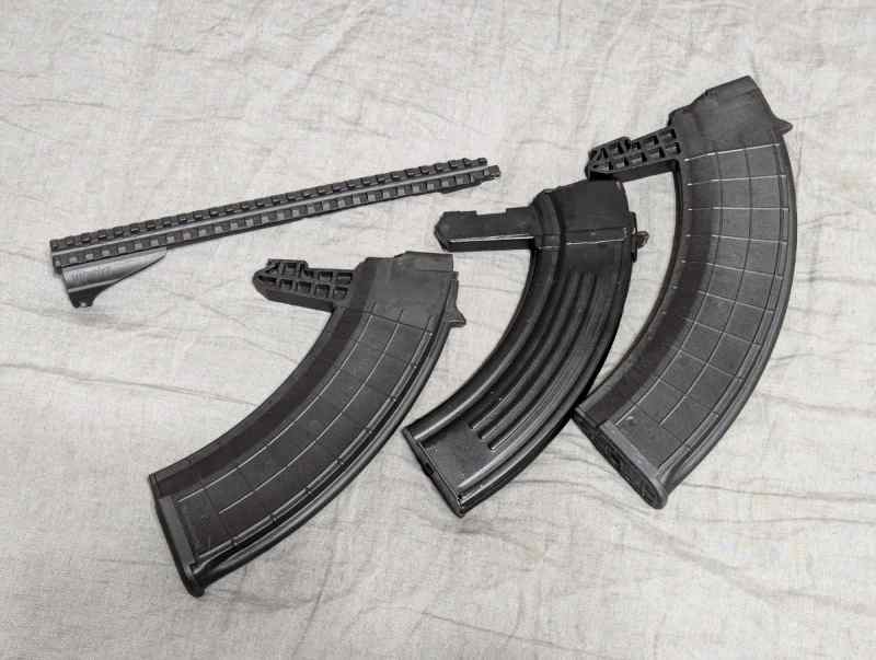 SKS Magazines + Picatinny rail