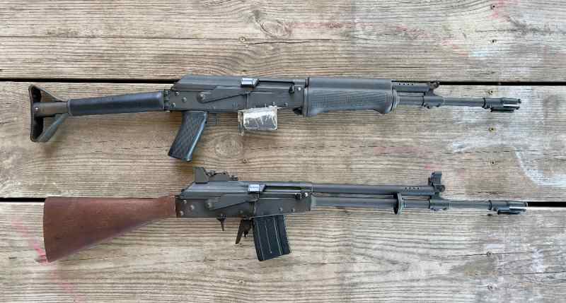 Two Valmet M76 rifles 