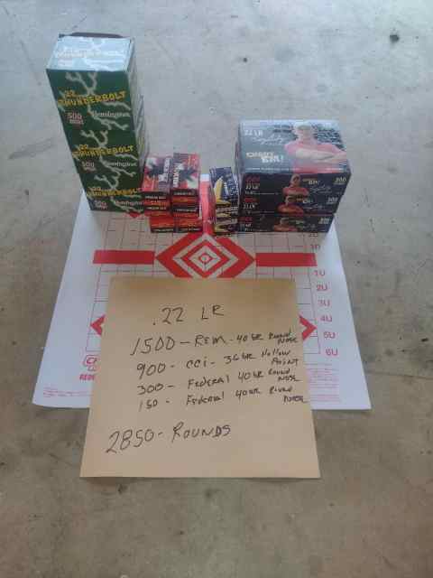 .22 LR 2850 Rounds all new Brass boxed $145