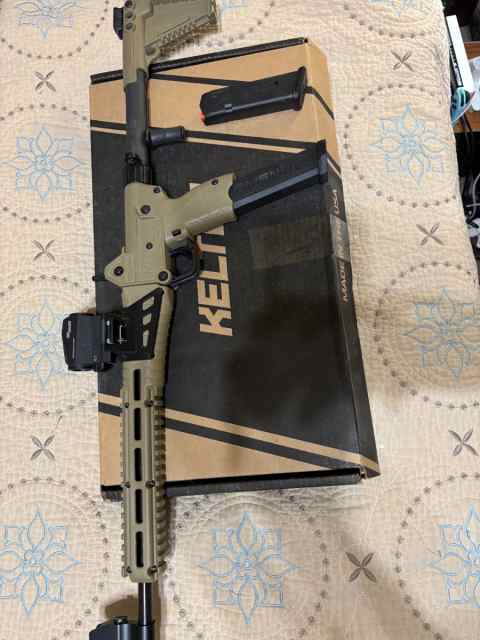 Kel Tec Sub2K Gen2 Tan 9mm, Glock + upgrades MINT