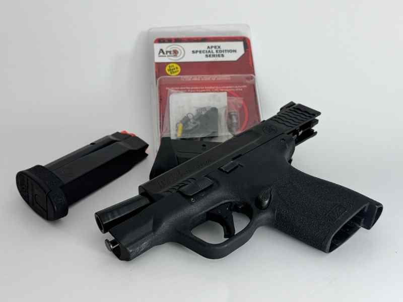 S&amp;W Shield Plus 3.1&quot; 9mm with Apex trigger, 2 mags