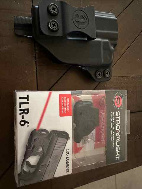 Glock 43x mos / 48 TLR6 and holster 