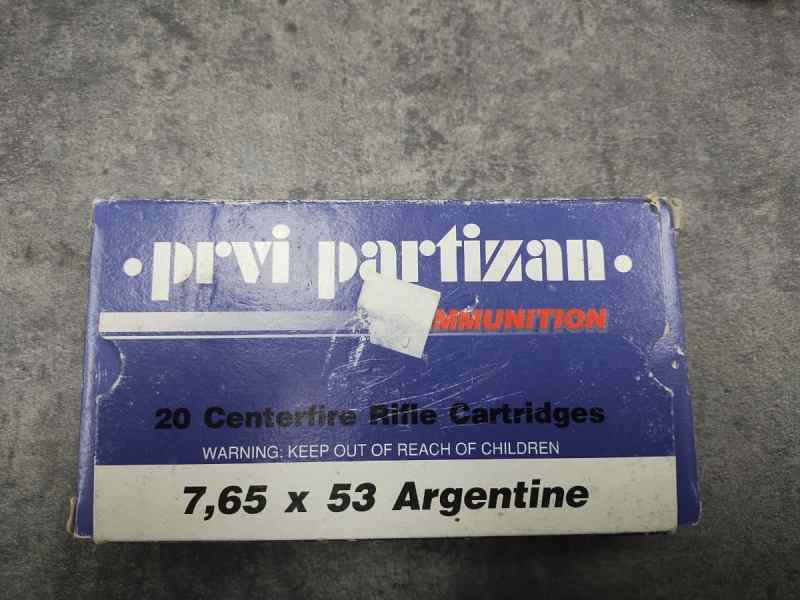 20 rounds private partisan 7.65x53 Argentin