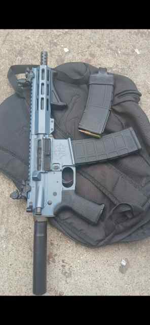 7inch blue 566 wtt for glock or other 556 arps
