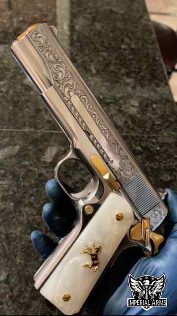 Colt 1911 Engraved w/ 24k Gold Accents