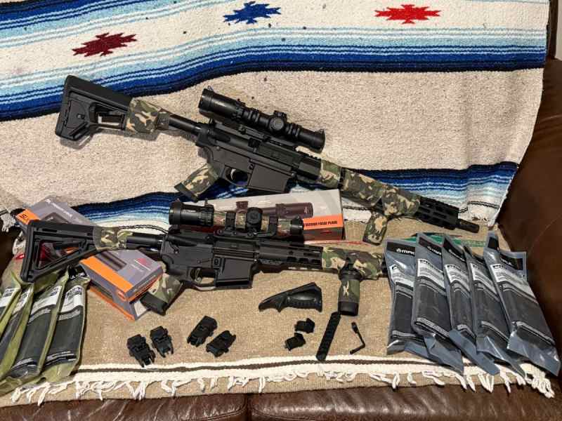 AR-10/AR-15 available with scopes + accessories 