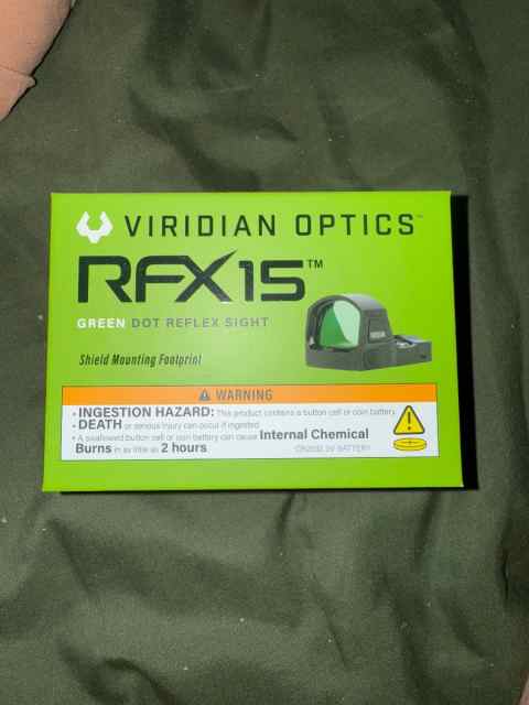 Brand new still sealed Virdian Optics RFX15 Green