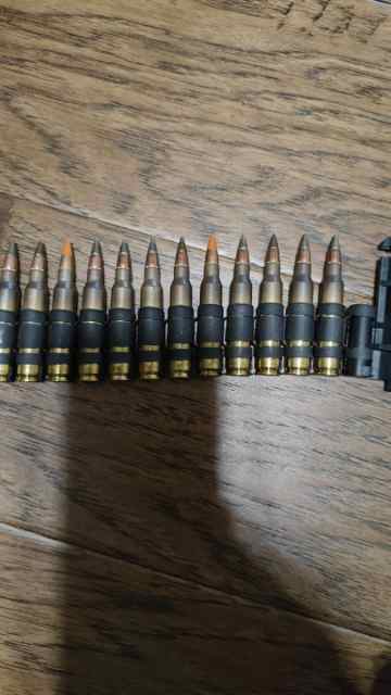 Belted M80A1 and tracers + M855A1 and trace belted