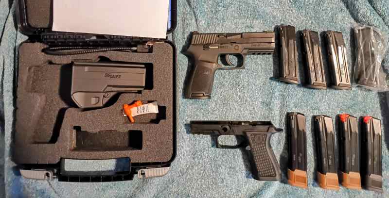 Sig with 9 mags and X grip for trade