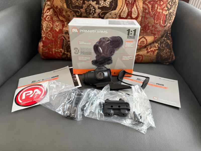 Primary Arms SLX 3X MicroPrism with QD mount
