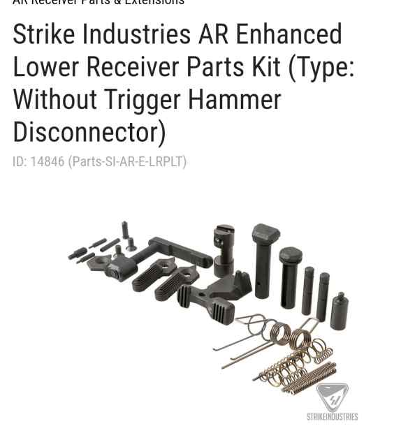 Strike industries lowest parts kit