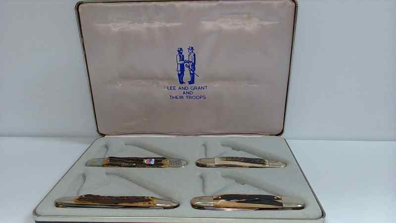 SOLINGEN LEE &amp; GRANT &amp; THEIR TROOPS 4 PC KNIFE SET