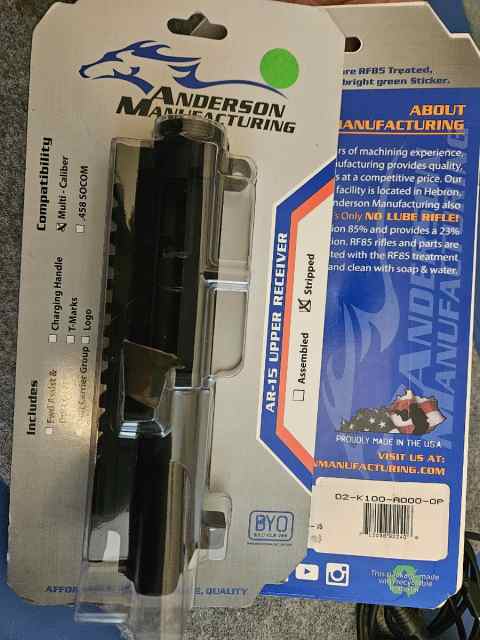 Anderson Manufacturing Stripped AR-15 Upper Rec.