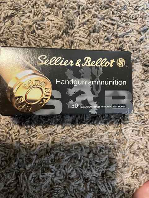 10mm Auto Ammo 180 Grain Sellier &amp; Bellot