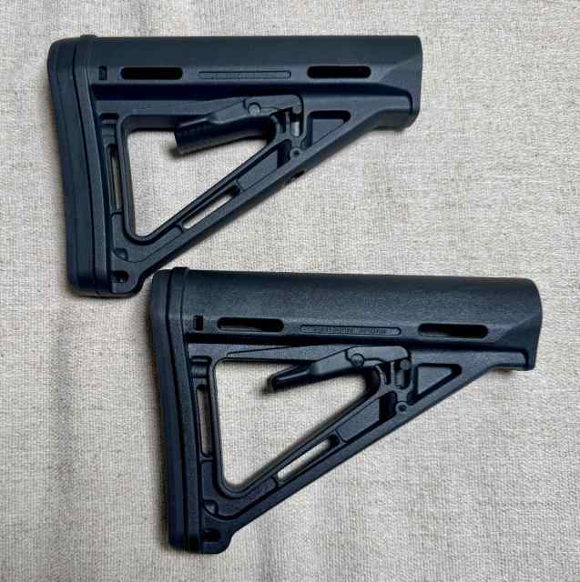 Two Magpul MOE Collapsible Stocks Black MAG400