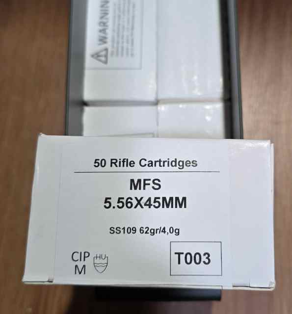 MFS 5.56x45mm SS109 Ammo 62 Grain 500rds