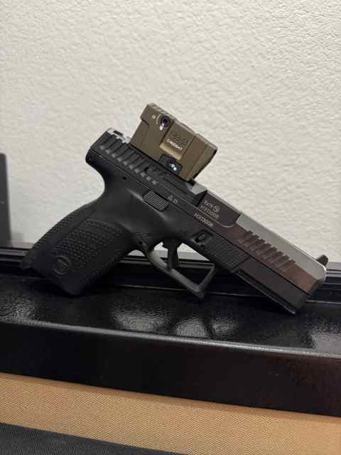 Cz p10c optic ready ported lead and steel 9mm