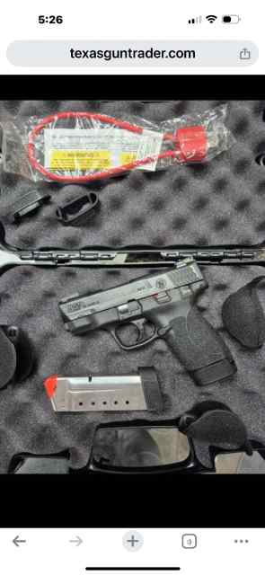 Smith and Wesson 2.0 compact .45acp fiber optic 