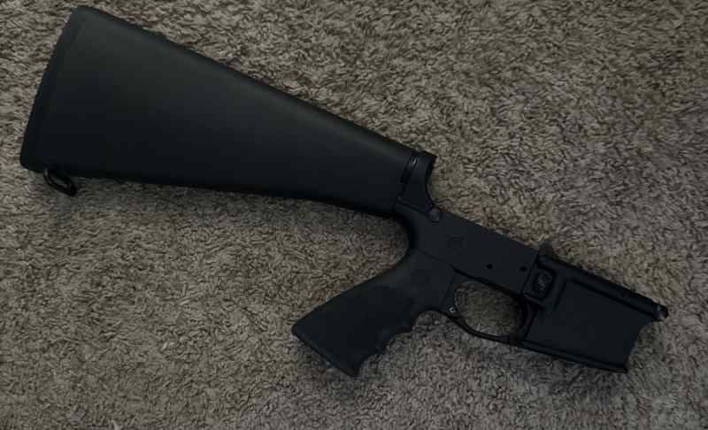 Complete A2 AR-15 Lower Reciever (no trigger)