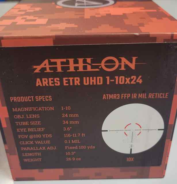 Athlon Ares ETR UHD 1-10x24 FFP MIL