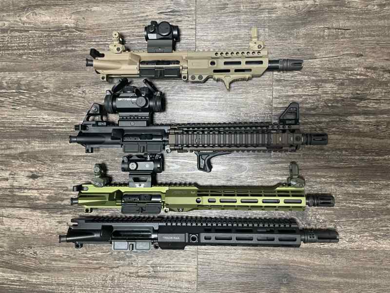 Multiple AR15 Uppers for sale