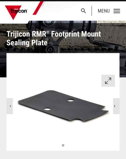 Trijicon RMR Sealing Plate