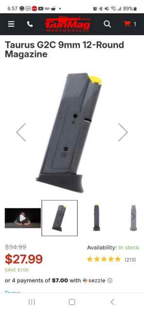 2 mags I have no use for Bersa BP9 &amp; G2C