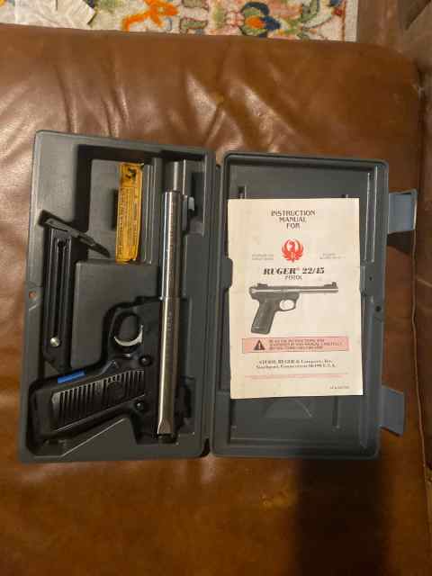 Ruger stainless heavy barrel 22/45 