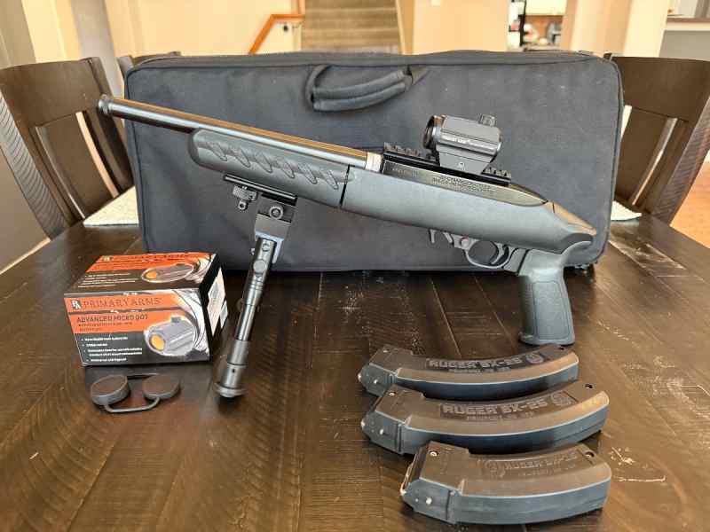 Ruger Charger Takedown w/Primary Arms Red Dot 22LR