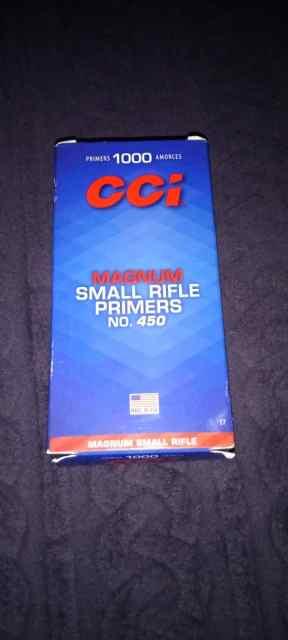 1000 CCI 450 magnum small rifle primers 