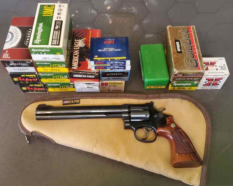 S&amp;W 586 No Dash 8 3/8&quot; Barrel with 644 Rounds Ammo