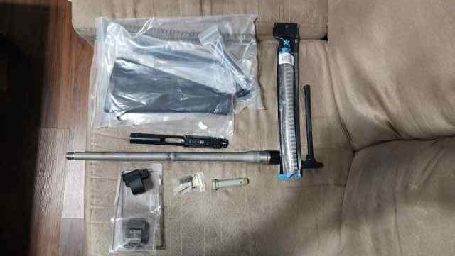 AR-10 18" heavy barrel, rifle stock + buffer, etc