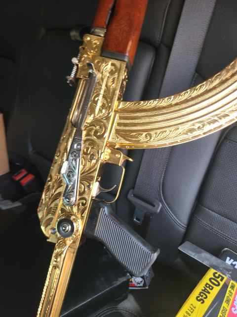 Gold Yugo ak47 milled underflolder 