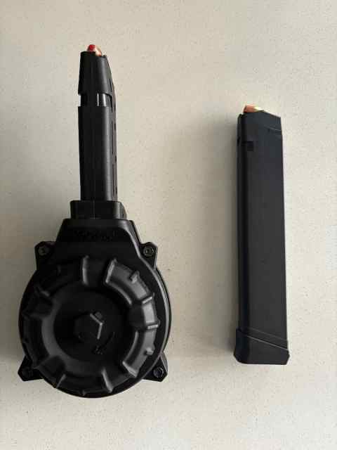 glock .45acp drum &amp; extended mag