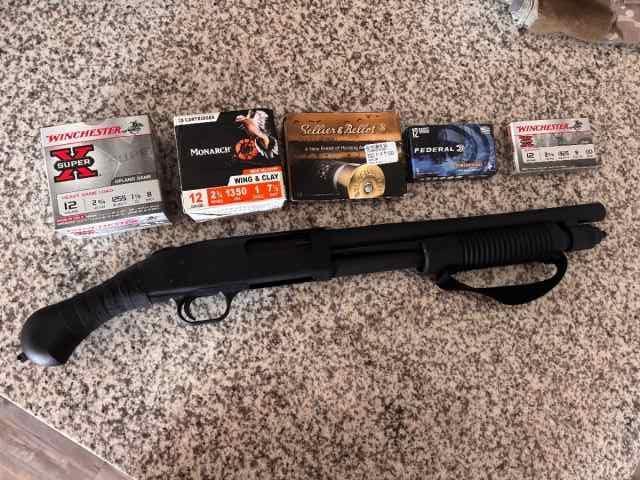 Unfired Mossberg 590 Shockwave w/ ammo