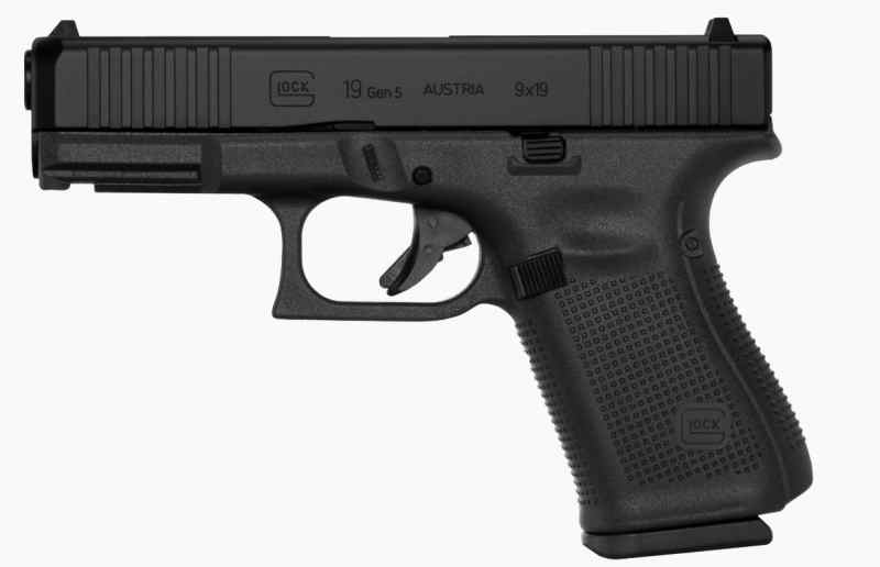 GLOCK 19 GEN 5 9MM, 4.02″ FRONT SERRATIONS, 3X 15R