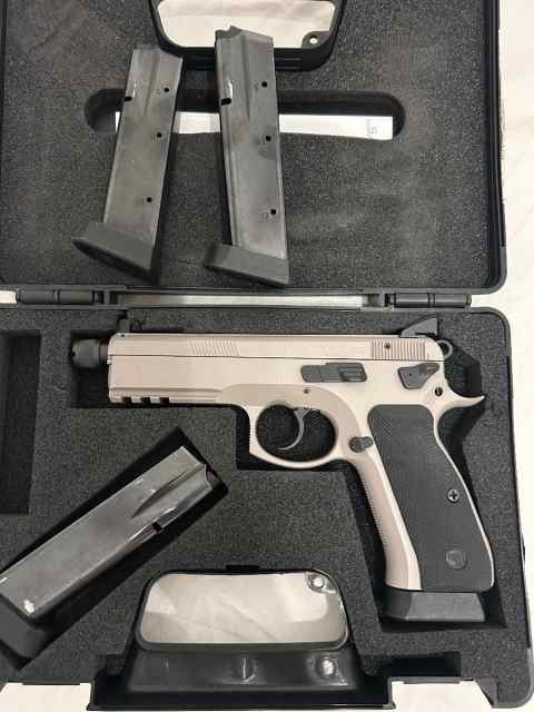 Cz SP-01 Tactical in Urban Grey Suppressor Ready