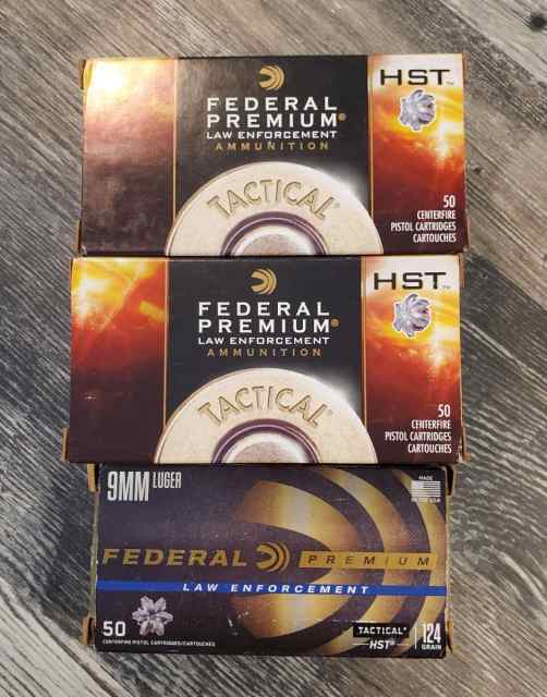 Federal hst 124gr 9mm +p
