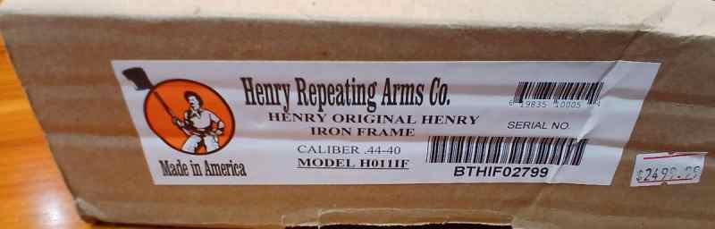 Brand New Henry H011IF Original Iron Frame  .44-40