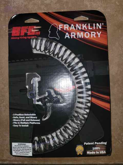 Franklin armory binary firing system Gen3 BFSlll