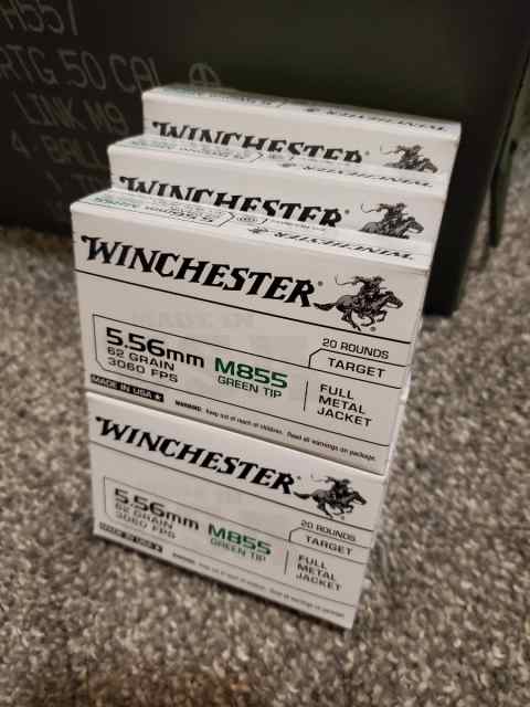 5.56 160 rounds Winchester M855 Green Tip $50 