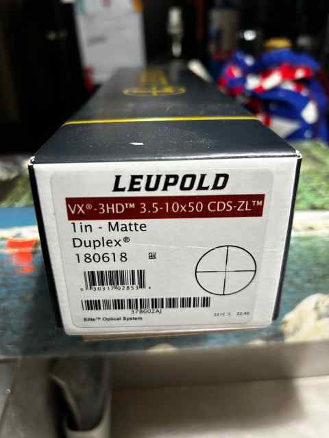 Leupold VX-3HD 3.5-10x50mm Riflescope CDS-ZL