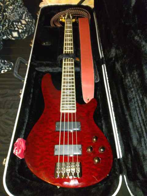 Schecter 5 string bass guitar 