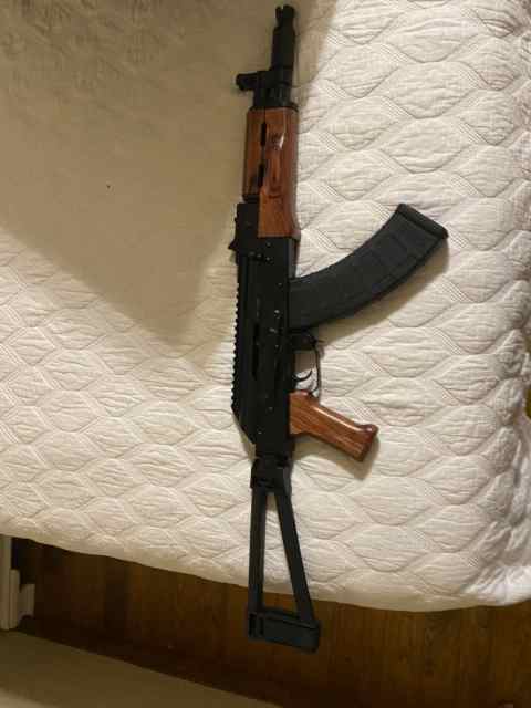 Psa Ak-P Gf3  Triangle Side Folding Pistol Redwood
