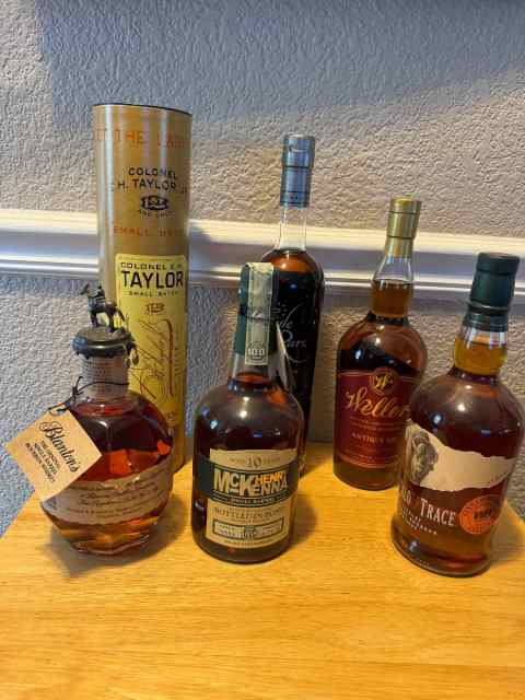 Bourbon bottles 